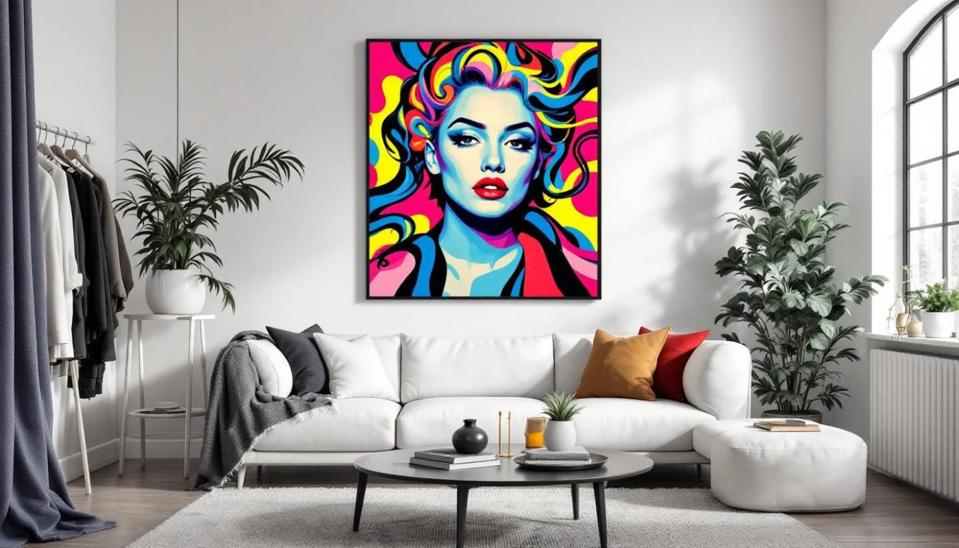 Transforma tu hogar en una galería con arte pop personalizado